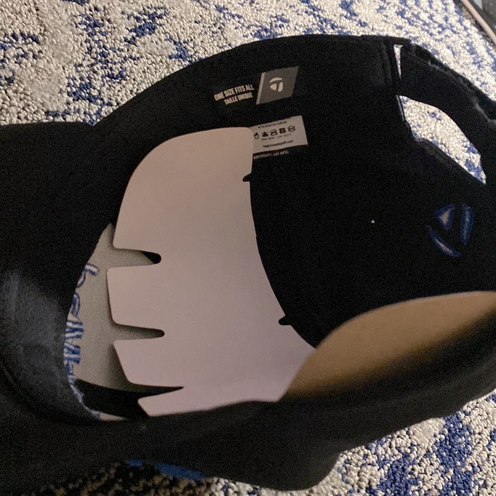 All Black TaylorMade Golf hat/cap 1 Size Fits All.